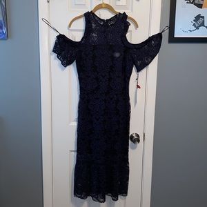 Cold Shoulder Lace Dress